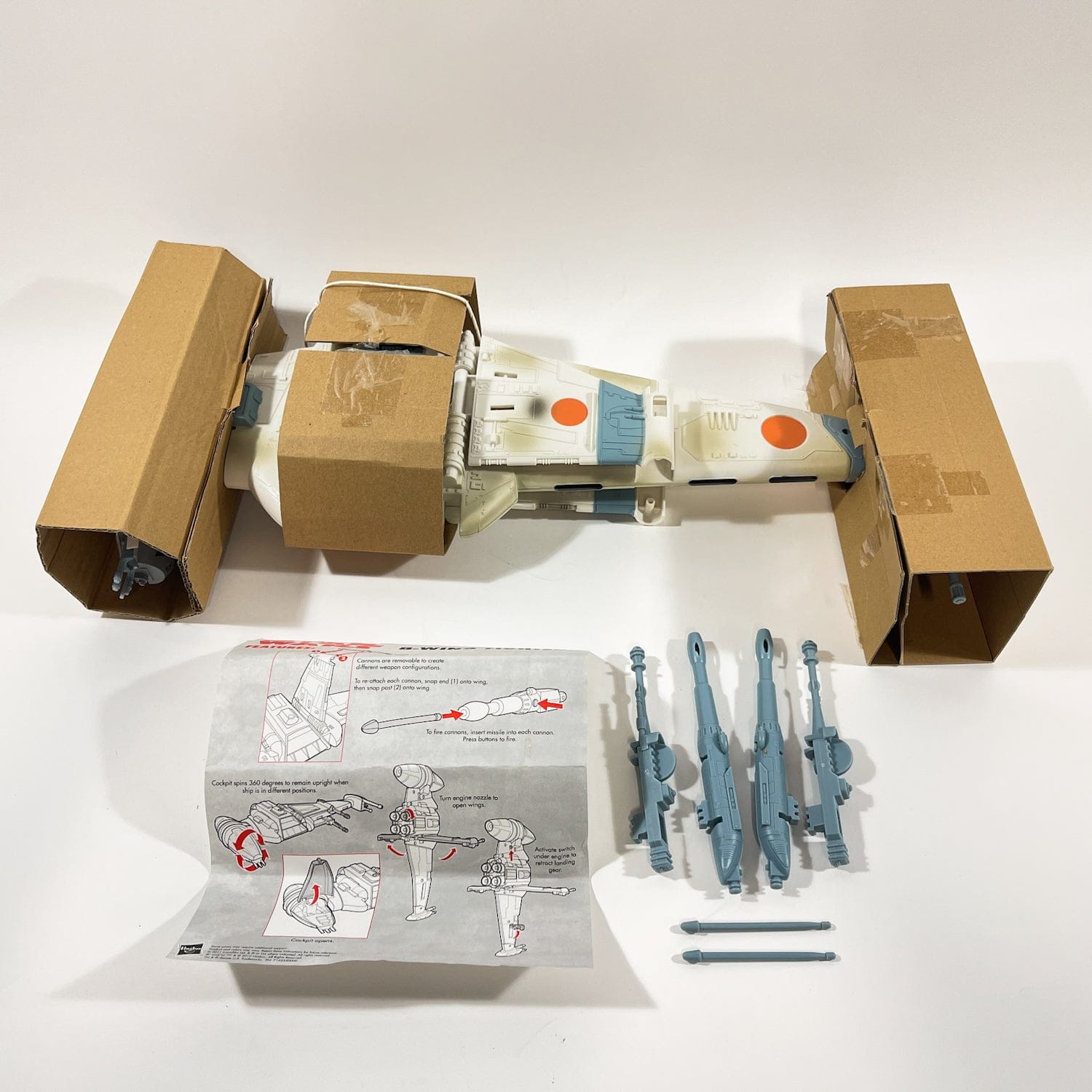 Vintage Hasbro Star Wars Mid Ships VC B-Wing Fighter (2011) - Hasbro Vintage Collection - Open Box