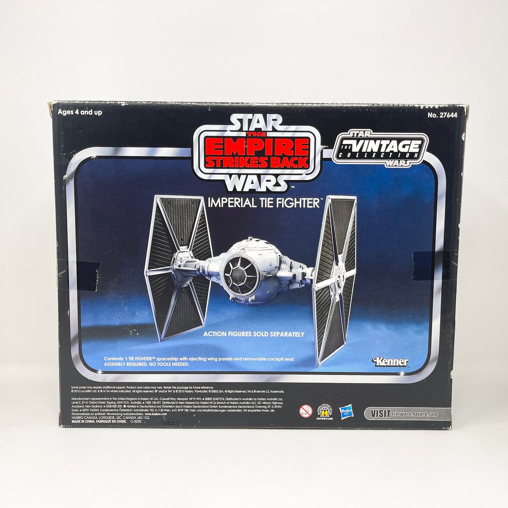 Vintage Hasbro Star Wars Mid Ships VC Imperial Tie Fighter (ESB) 2010 - The Vintage Collection Hasbro Star Wars Vehicle - MISB