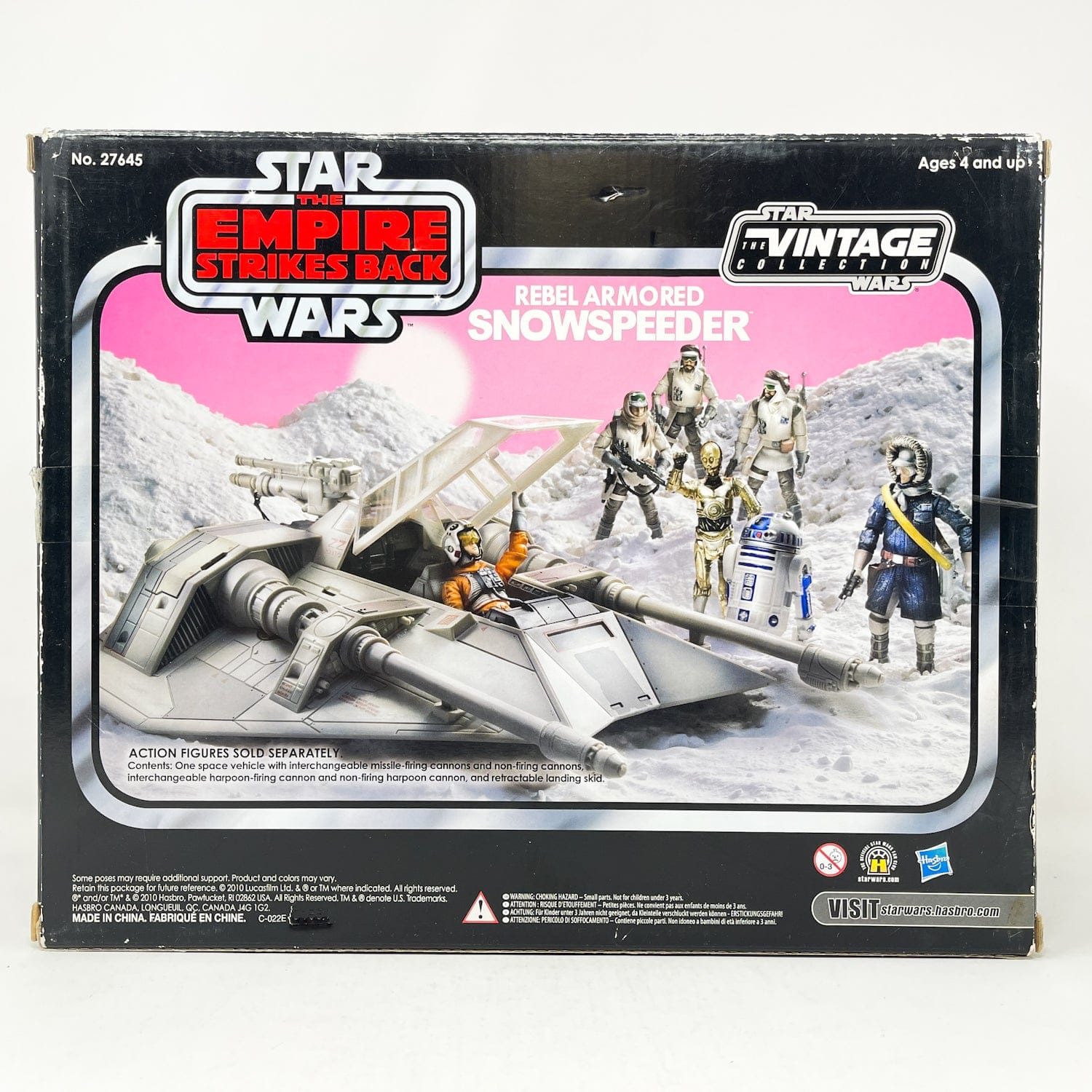 Vintage Hasbro Star Wars Mid Ships VC Snowspeeder (2010) - Hasbro Vintage Collection - Open Box