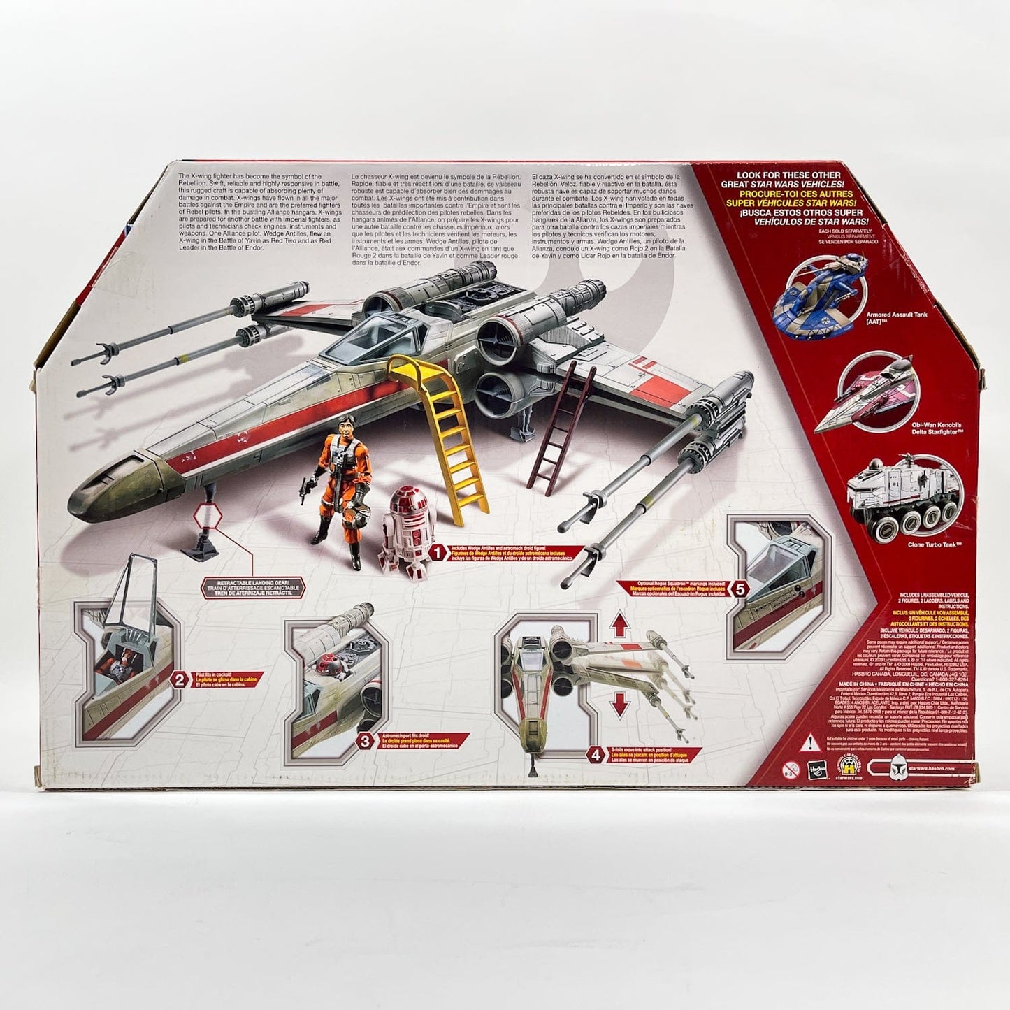 Vintage Hasbro Star Wars Mid Ships Wedge Antilles’ X-Wing Starfighter - Hasbro Legacy Collection 3.75"