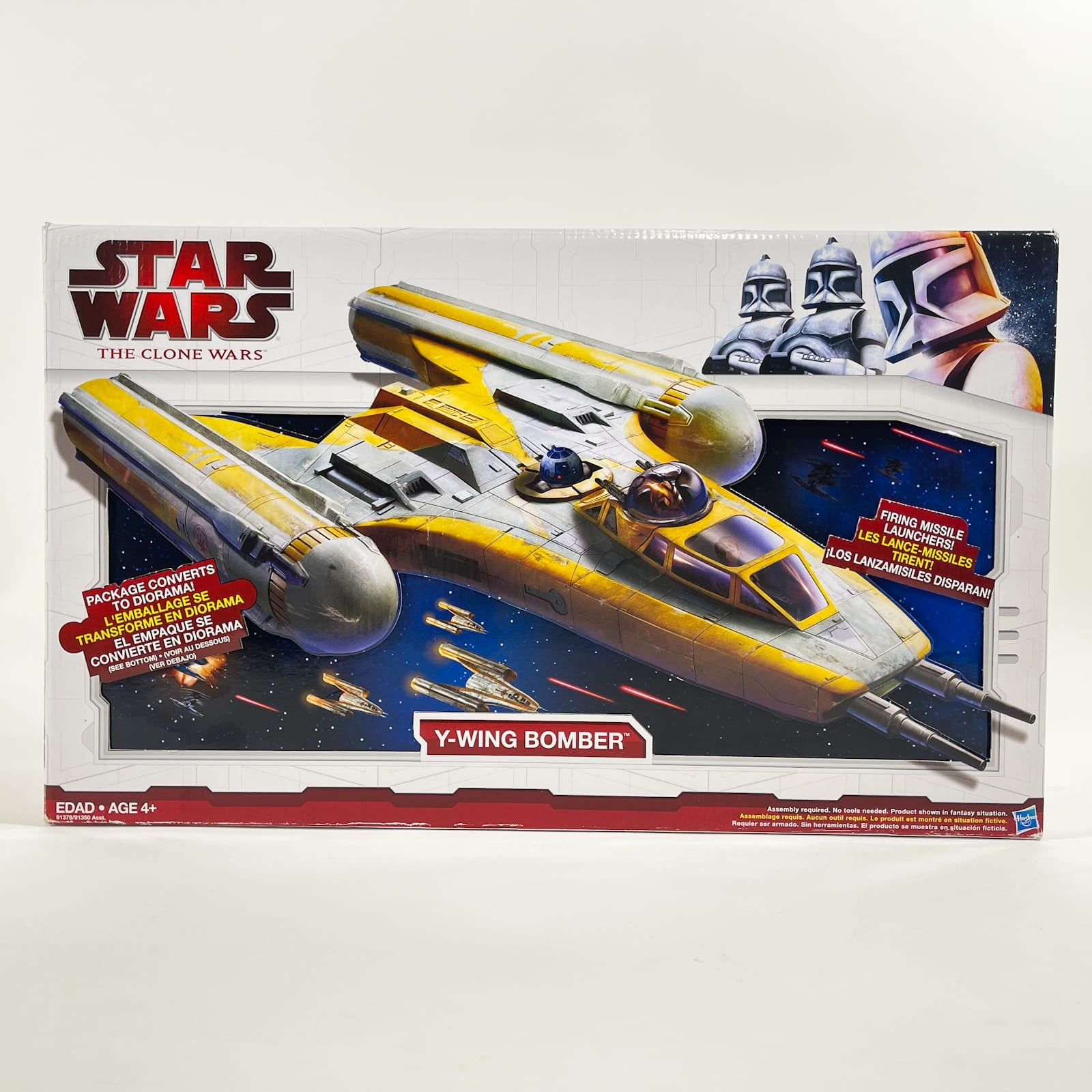 Vintage Hasbro Star Wars Mid Ships Y-Wing Bomber – Hasbro Star Wars The Clone Wars (2009)