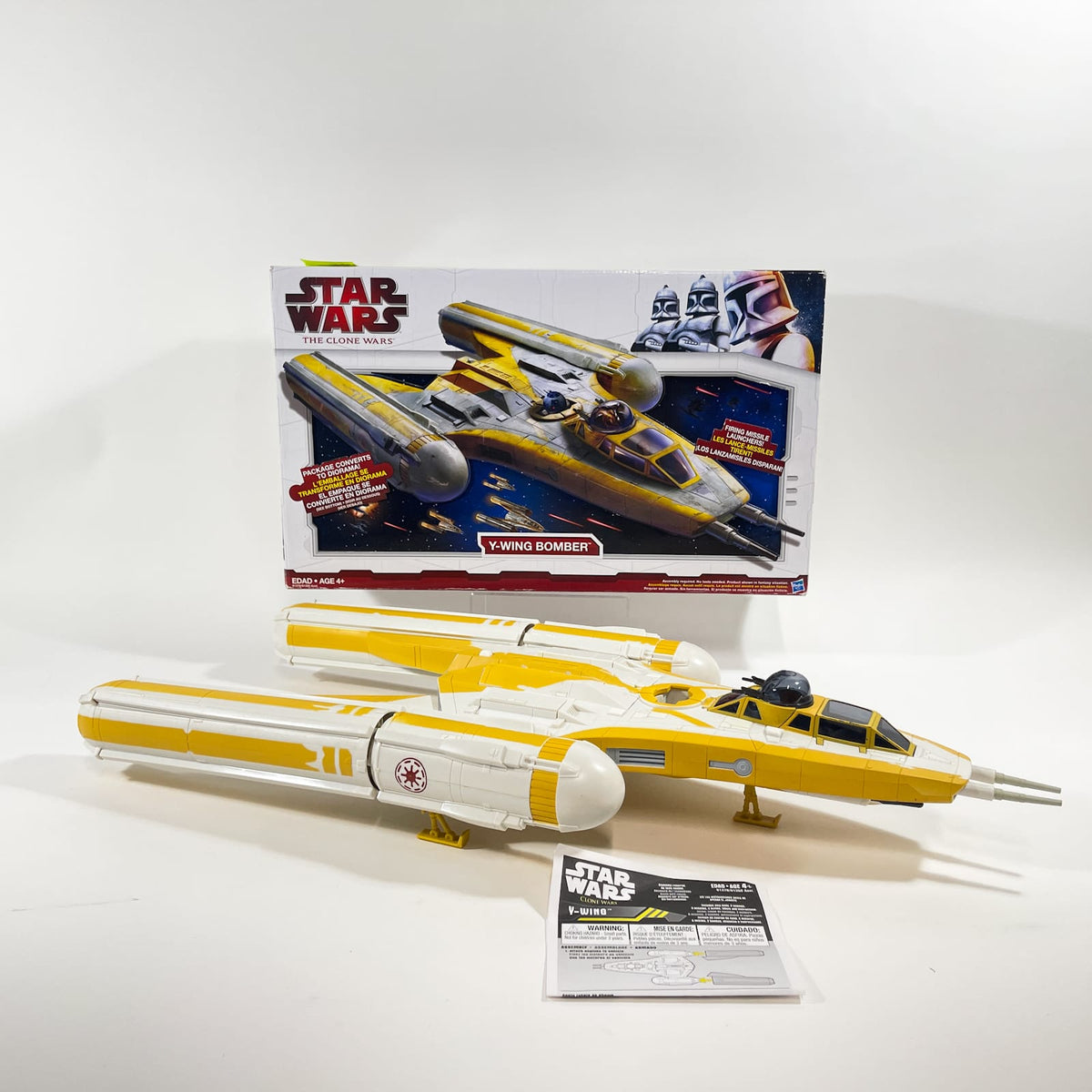 Vintage Hasbro Star Wars Mid Ships Y-Wing Bomber – Hasbro Star Wars The Clone Wars (2009)