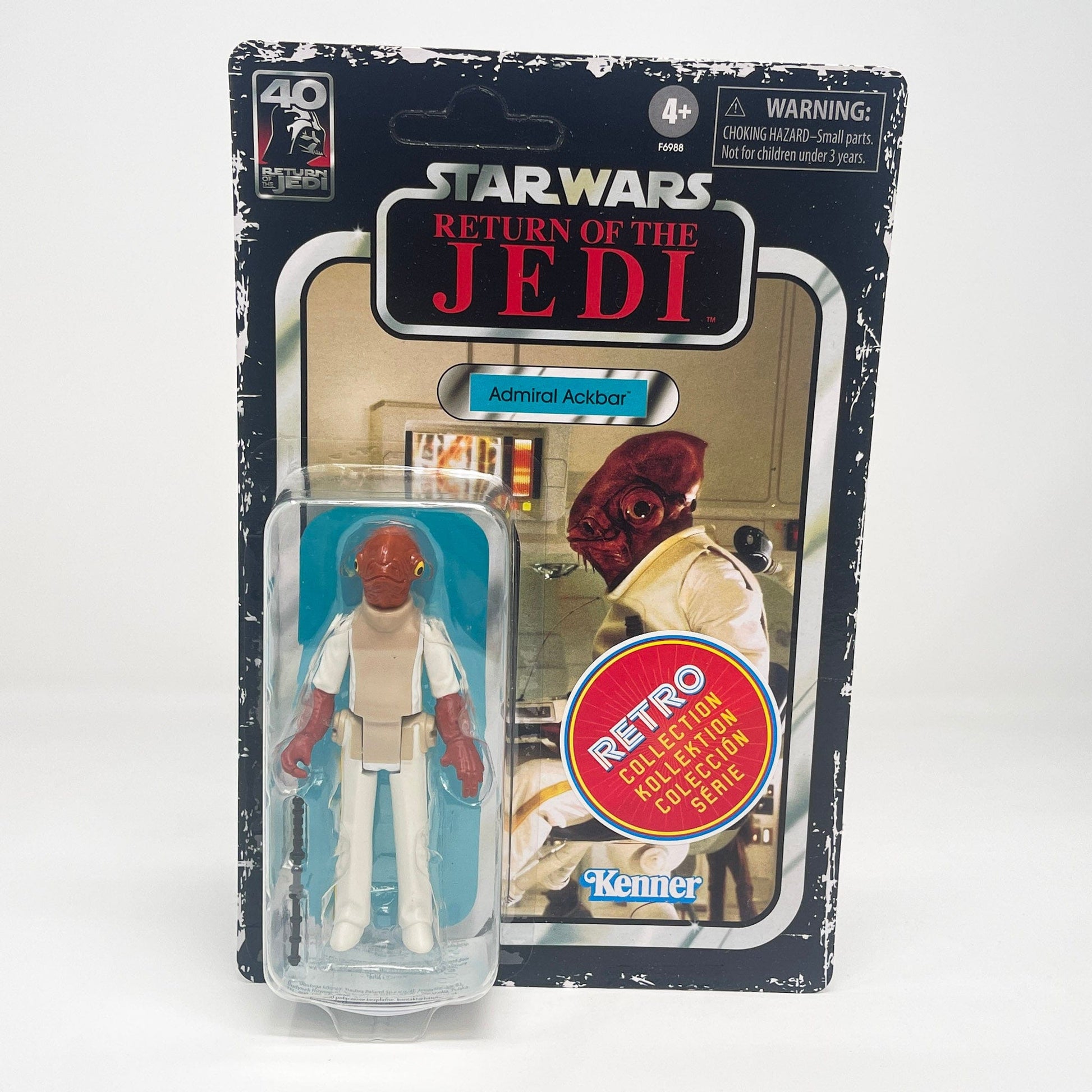 Vintage Hasbro Star Wars Modern MOC Admiral Ackbar (ROTJ) - Retro Collection