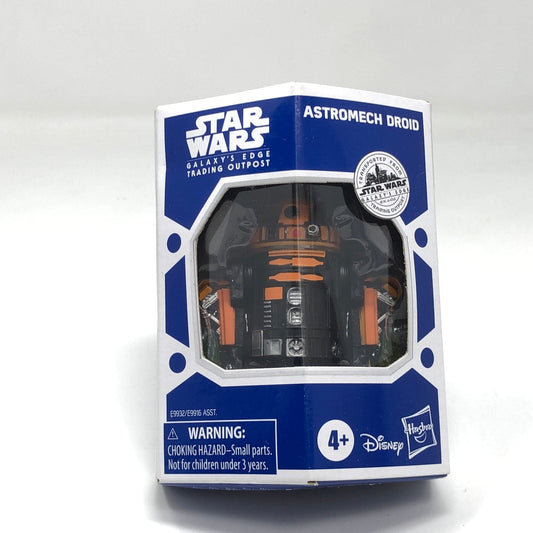 Vintage Hasbro Star Wars Modern MOC Astromech Droid (Black / Orange) with Rocket Boosters - 3.75" Hasbro 2020 Galaxy's Edge Figure