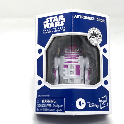 Vintage Hasbro Star Wars Modern MOC Astromech Droid (Pink / White) with Drink Tray - 3.75" Hasbro 2020 Galaxy's Edge Figure