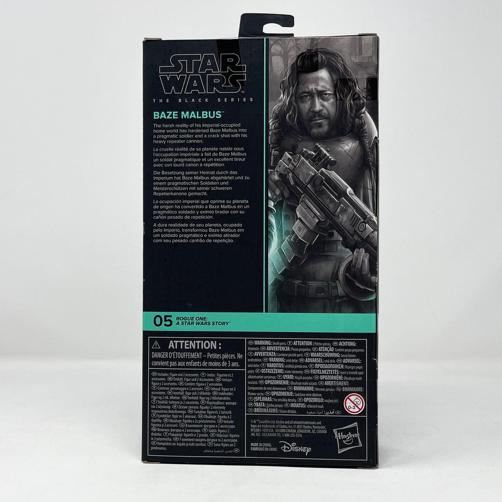 Vintage Hasbro Star Wars Modern MOC Baze Malbus (Rogue One) RO 05 - Black Series Hasbro Star Wars Action Figure