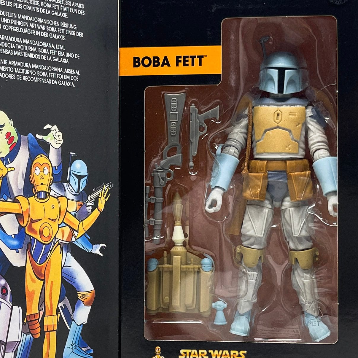 Vintage Hasbro Star Wars Modern MOC Boba Fett (Droids) SIGNED by John Celestri - Black Series Hasbro Star Wars Action Figure