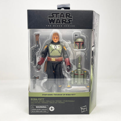 Vintage Hasbro Star Wars Modern MOC Boba Fett (Throne Room - Deluxe) BOBF 02 - Black Series Hasbro Star Wars Action Figure