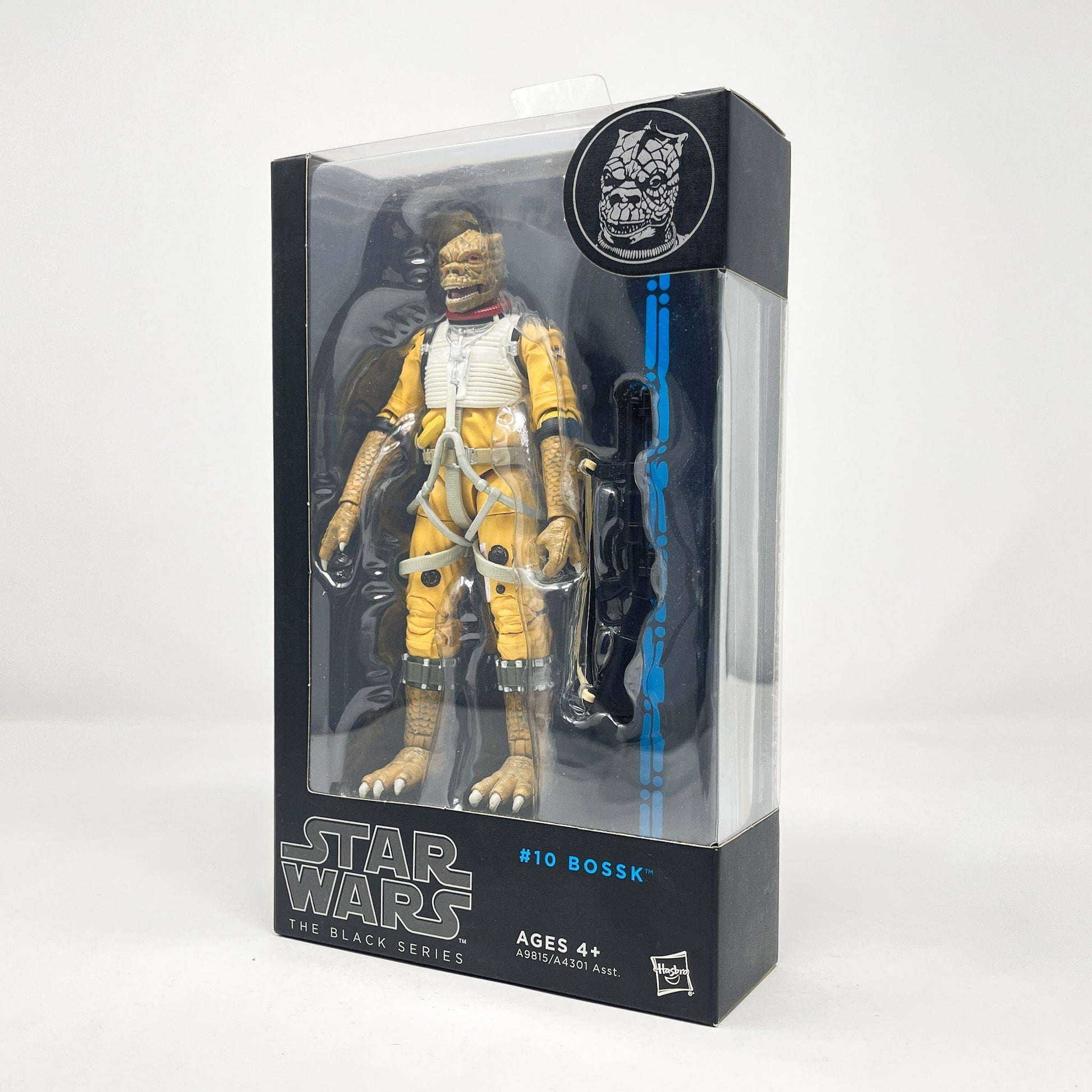 Vintage Hasbro Star Wars Modern MOC Bossk Blue #10 (2014) Blue Line - Black Series Hasbro Star Wars Action Figure