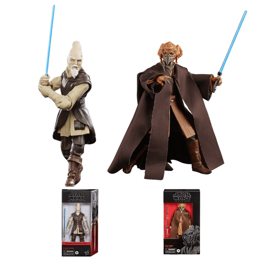 Vintage Hasbro Star Wars Modern MOC Bundle Deal: Plo Koon & Ki-Adi-Mundi Jedi Masters Black Series