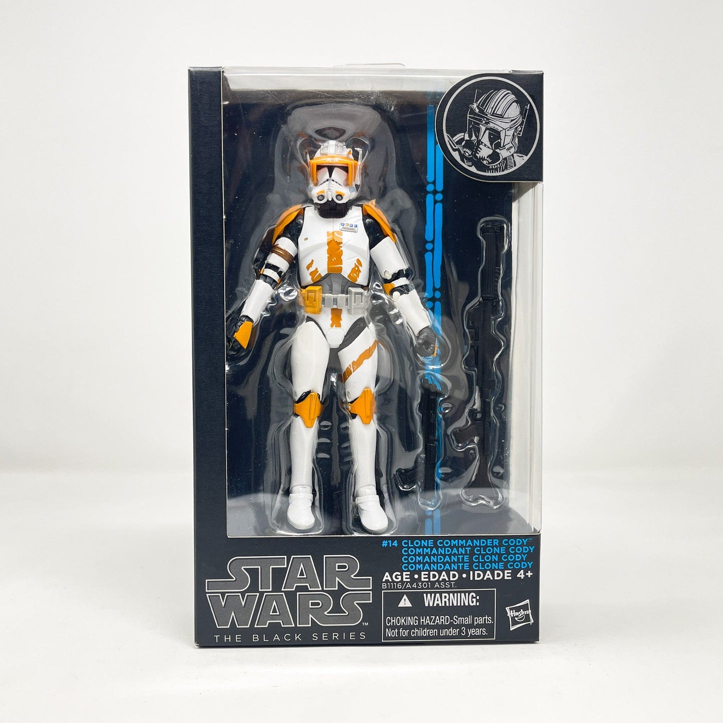 Vintage Hasbro Star Wars Modern MOC Clone Commander Cody Blue #14 (2015) Blue Line - Black Series Hasbro Star Wars Action Figure