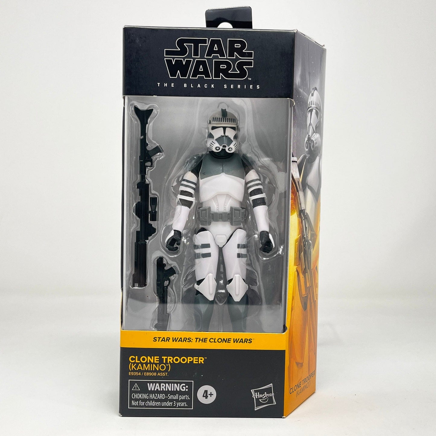 Vintage Hasbro Star Wars Modern MOC Clone Trooper (Kamino) CW 01 - Black Series Hasbro Star Wars Action Figure