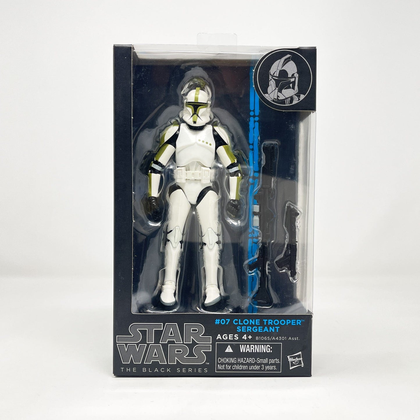 Vintage Hasbro Star Wars Modern MOC Clone Trooper Sergeant #07 (2014) Blue Line - Black Series Hasbro Star Wars Action Figure