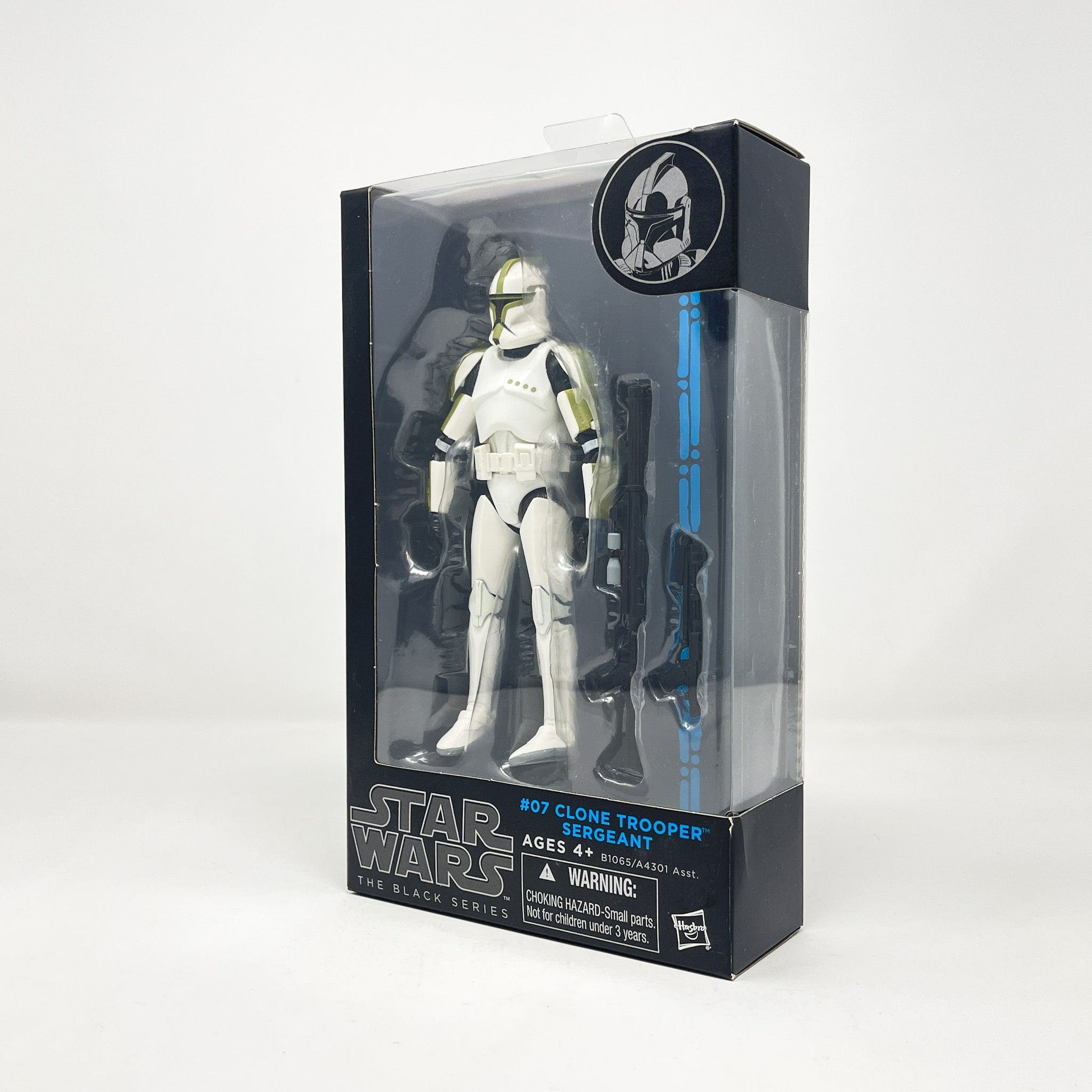 Vintage Hasbro Star Wars Modern MOC Clone Trooper Sergeant #07 (2014) Blue Line - Black Series Hasbro Star Wars Action Figure