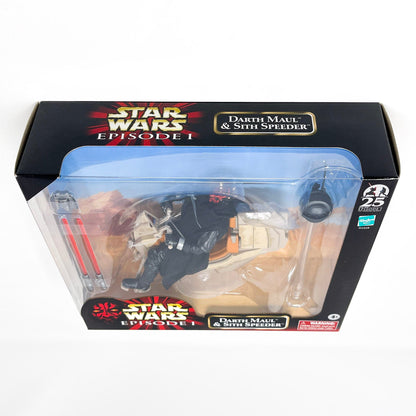 Vintage Hasbro Star Wars Modern MOC Darth Maul & Sith Speeder (SDCC) EP1  - Black Series Hasbro Star Wars