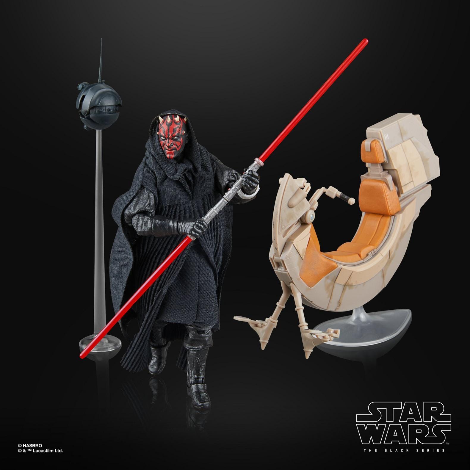 Vintage Hasbro Star Wars Modern MOC Darth Maul & Sith Speeder (SDCC) EP1  - Black Series Hasbro Star Wars