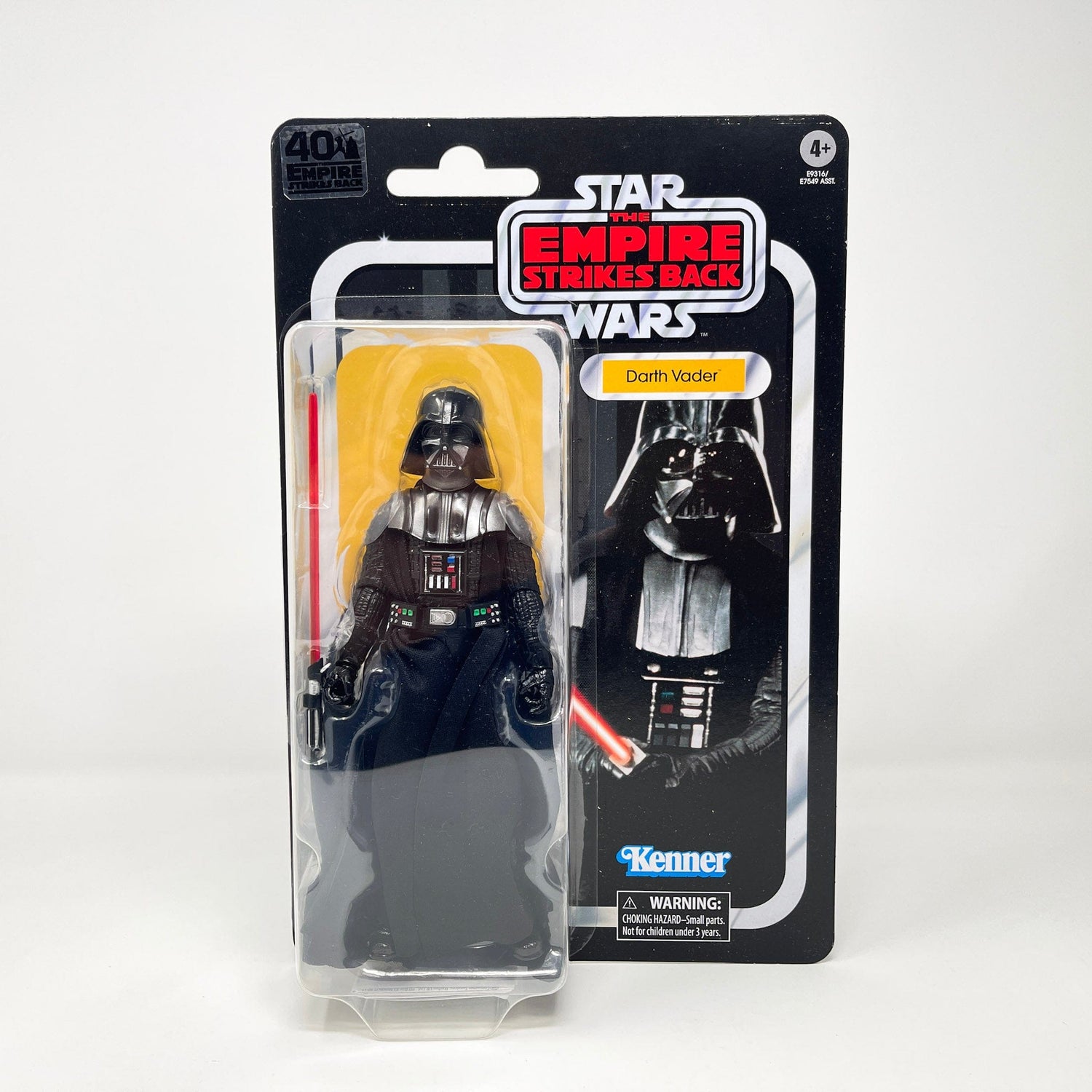 Vintage Hasbro Star Wars Modern MOC Darth Vader (ESB) - Black Series 40th Hasbro Star Wars Action Figure