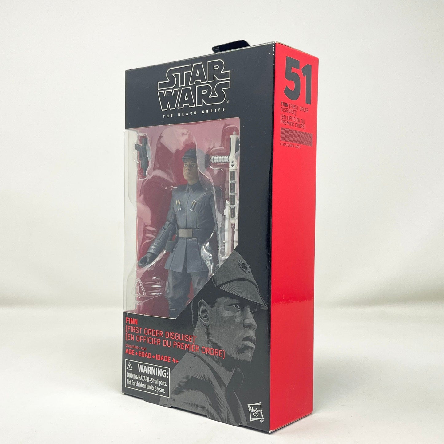 Vintage Hasbro Star Wars Modern MOC Finn (First Order Disguise) #51 - Black Series Hasbro Star Wars Action Figure