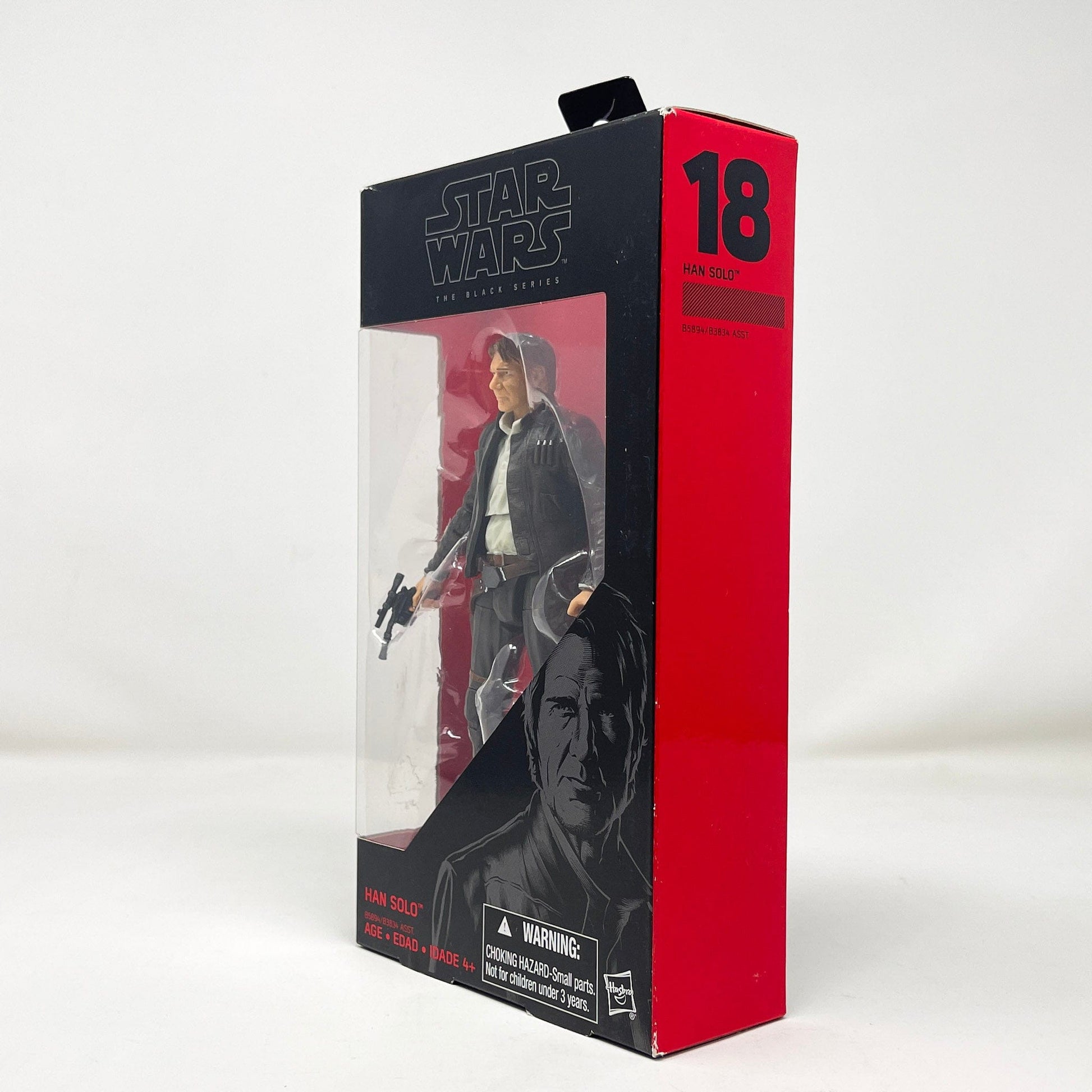 Vintage Hasbro Star Wars Modern MOC Han Solo (TFA) #18 - Black Series Hasbro Star Wars Action Figure