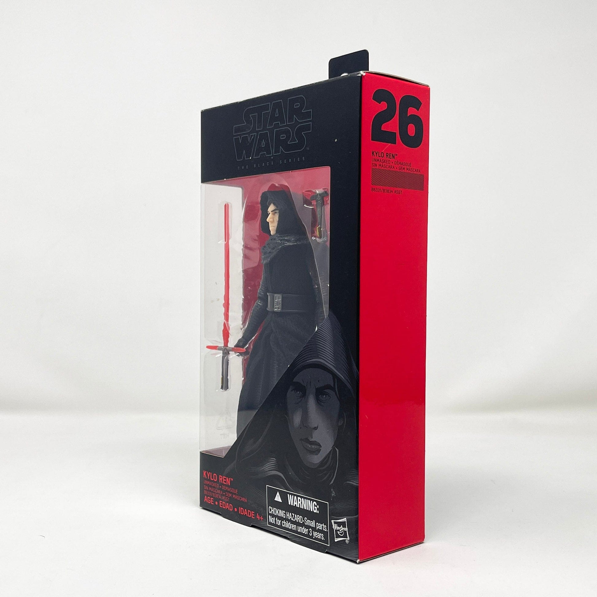 Vintage Hasbro Star Wars Modern MOC Kylo Ren (Unmasked) #26 - Black Series Hasbro Star Wars Action Figure