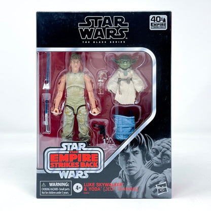 Vintage Hasbro Star Wars Modern MOC Luke Skywalker Dagobah & Yoda (Deluxe) D4 - Black Series Hasbro Star Wars Action Figure Set