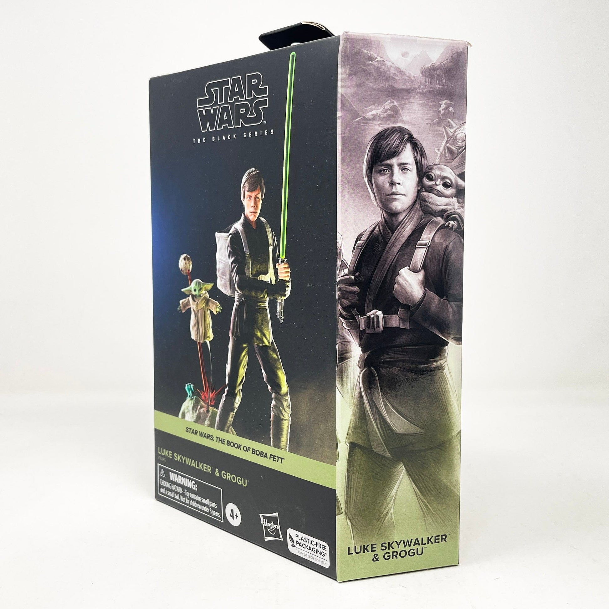 Vintage Hasbro Star Wars Modern MOC Luke Skywalker & Grogu (Deluxe 2-pack) BOBF 03 - Black Series Hasbro Star Wars Action Figure