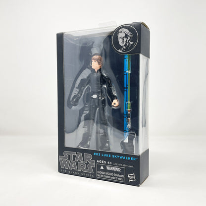 Vintage Hasbro Star Wars Modern MOC Luke Skywalker - Jedi Knight #03 (2014) Blue Line - Black Series Hasbro Star Wars Action Figure