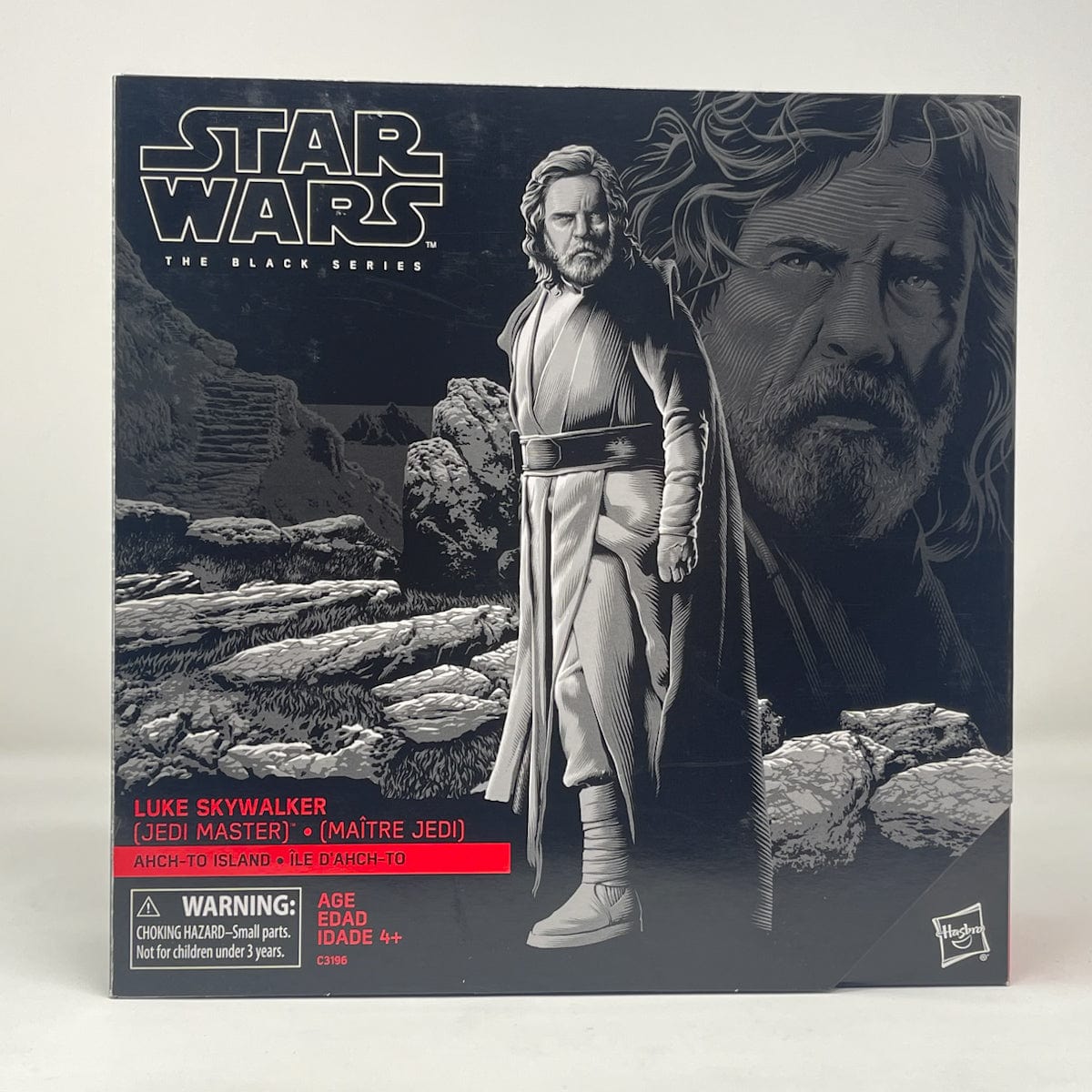 Vintage Hasbro Star Wars Modern MOC Luke Skywalker (Jedi Master) on Ahch-To Island - Black Series Hasbro Star Wars