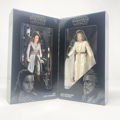 Vintage Hasbro Star Wars Modern MOC Luke Skywalker & Rey Jedi Master and Training (SDCC) - Black Series Hasbro Star Wars Action Figure