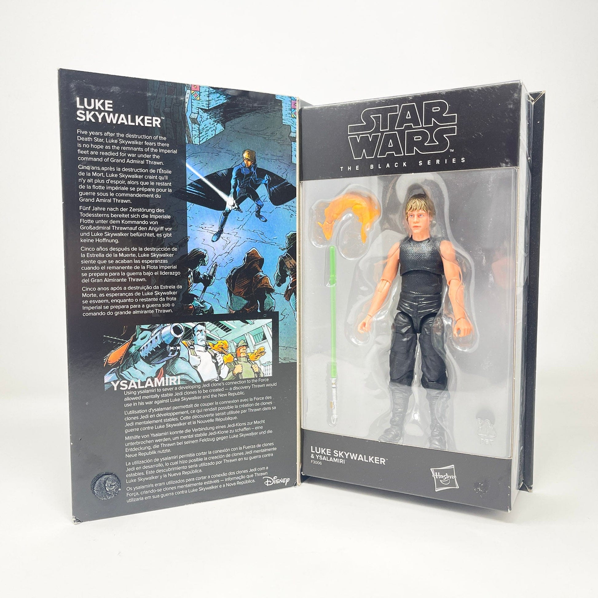 Vintage Hasbro Star Wars Modern MOC Luke Skywalker & Ysalamiri (Comic) - Black Series 50th Hasbro Star Wars Action Figure