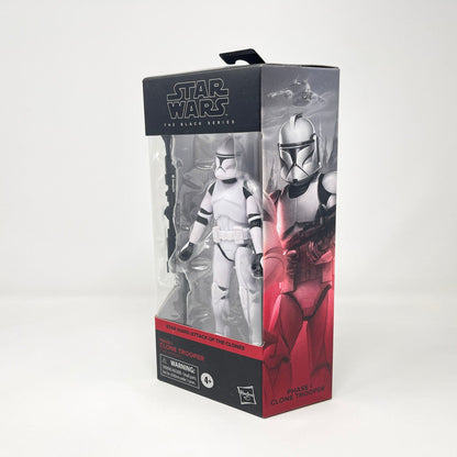 Vintage Hasbro Star Wars Modern MOC Phase I Clone Trooper (2021) AOTC 02 - Black Series Hasbro Star Wars Action Figure