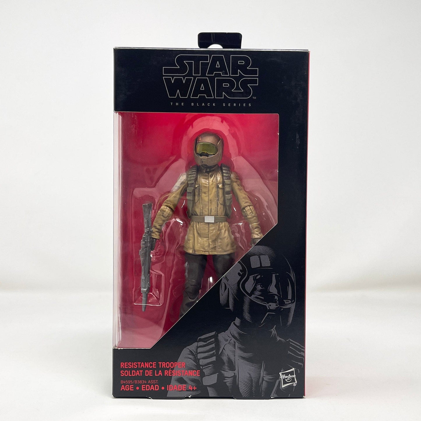 Vintage Hasbro Star Wars Modern MOC Resistance Trooper (TFA) #10 - Black Series Hasbro Star Wars Action Figure