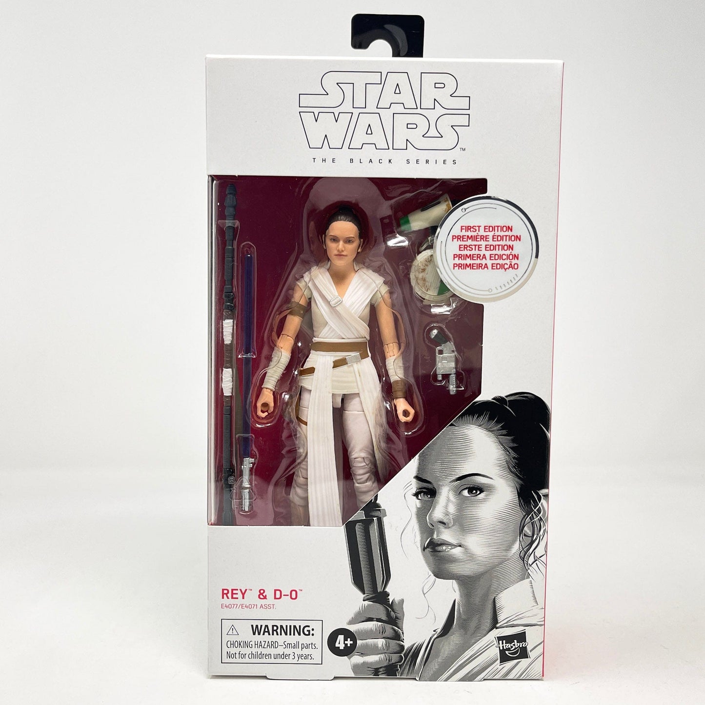 Vintage Hasbro Star Wars Modern MOC Rey & D-O (First Edition) #91 - Black Series Hasbro Star Wars Action Figure