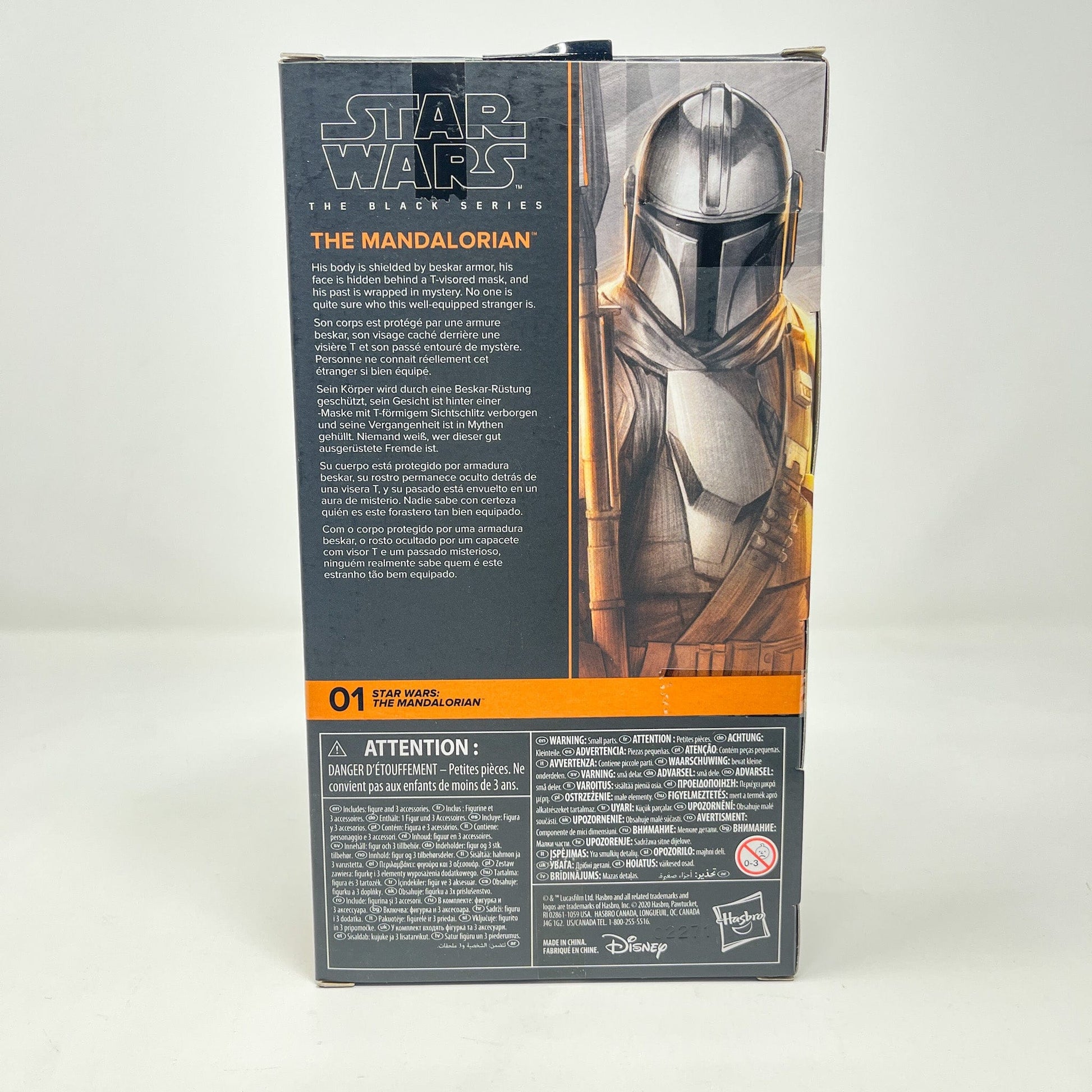 Vintage Hasbro Star Wars Modern MOC The Mandalorian (Beskar Armor) MAN 01 - Black Series Hasbro Star Wars Action Figure