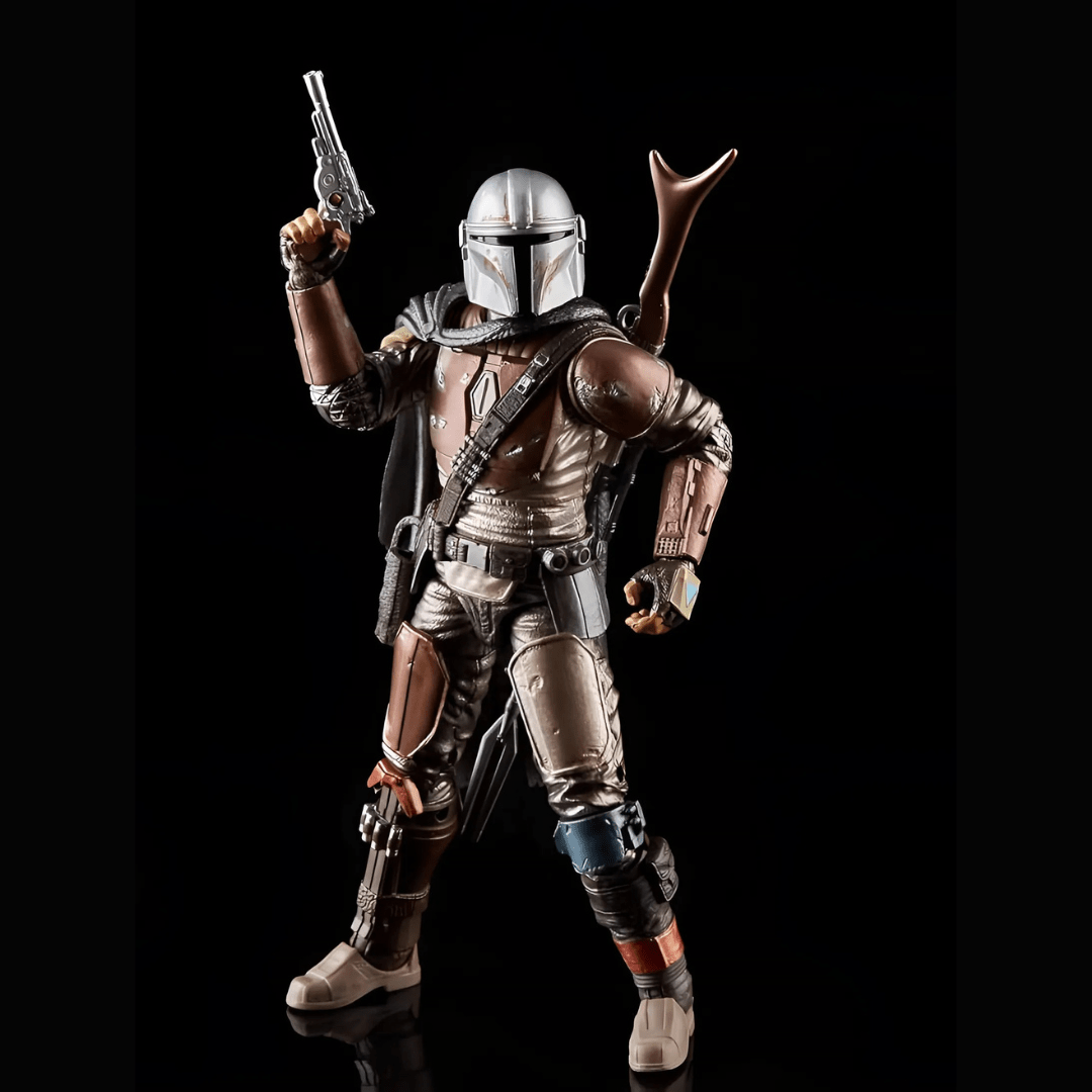 Vintage Hasbro Star Wars Modern MOC The Mandalorian (Carbonized) - Black Series Hasbro Star Wars Action Figure