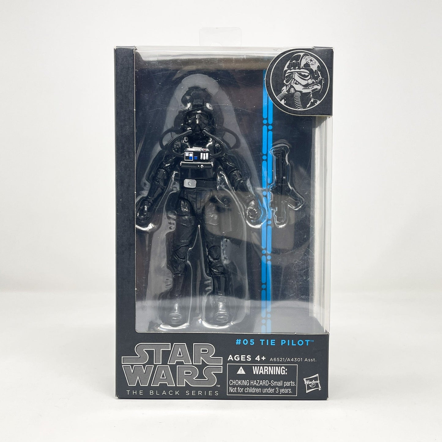 Vintage Hasbro Star Wars Modern MOC Tie Pilot Blue #05 (2014) Blue Line - Black Series Hasbro Star Wars Action Figure