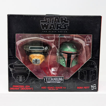 Vintage Hasbro Star Wars Modern MOC Titanium Helmets #01 - 10 Complete Set - Black Series Hasbro Star Wars 2016 - 2017