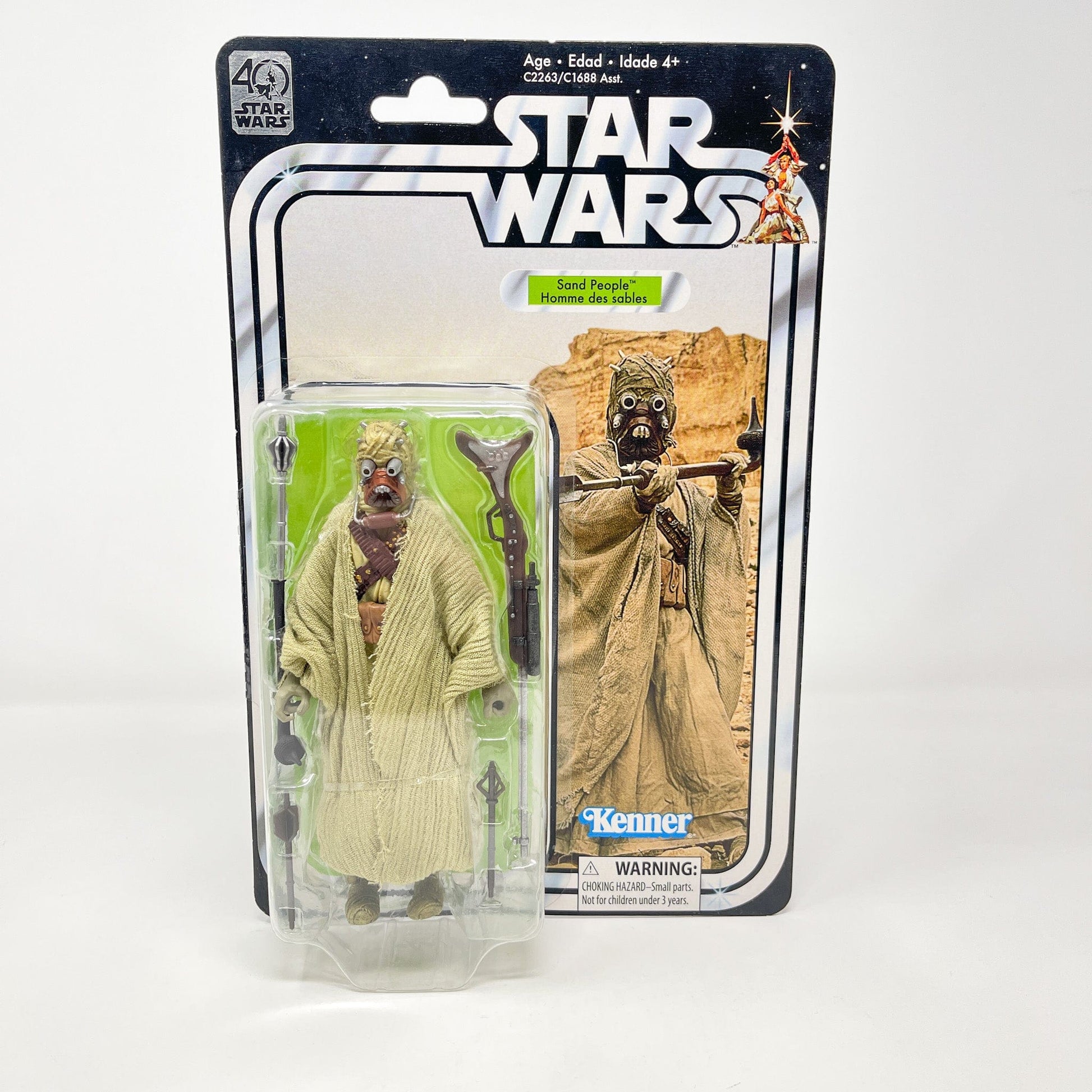 Vintage Hasbro Star Wars Modern MOC Tusken Raider 40th - Black Series Hasbro Star Wars Action Figure