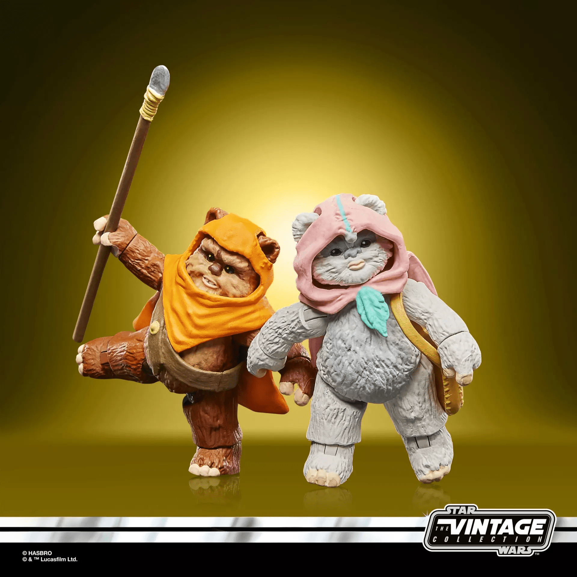 Vintage Hasbro Star Wars Modern MOC VC Wicket & Kneesa Ewoks 2 Pack - The Vintage Collection