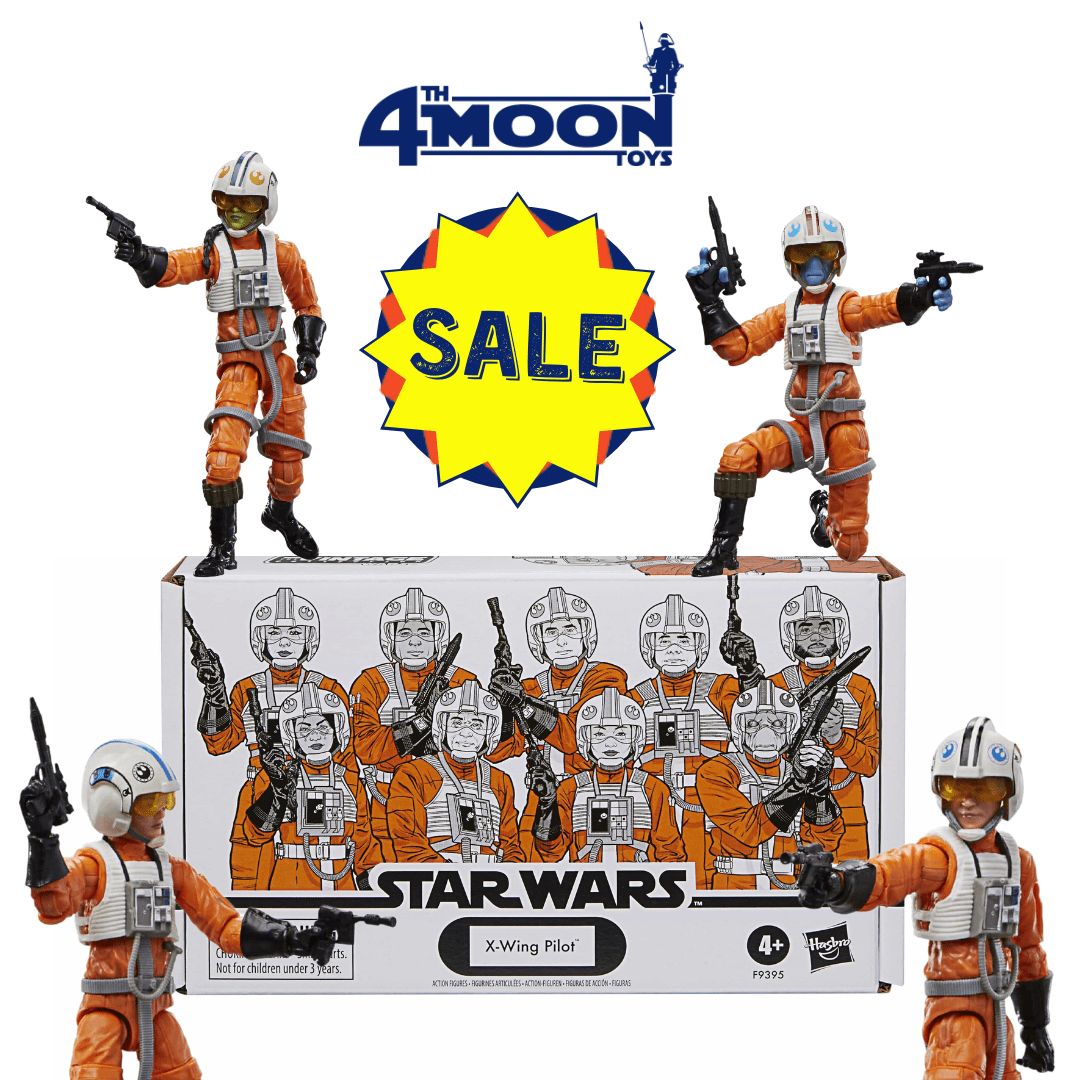 Vintage Hasbro Star Wars Modern MOC VC X-Wing Pilot 4-Pack - The Vintage Collection Hasbro Star Wars