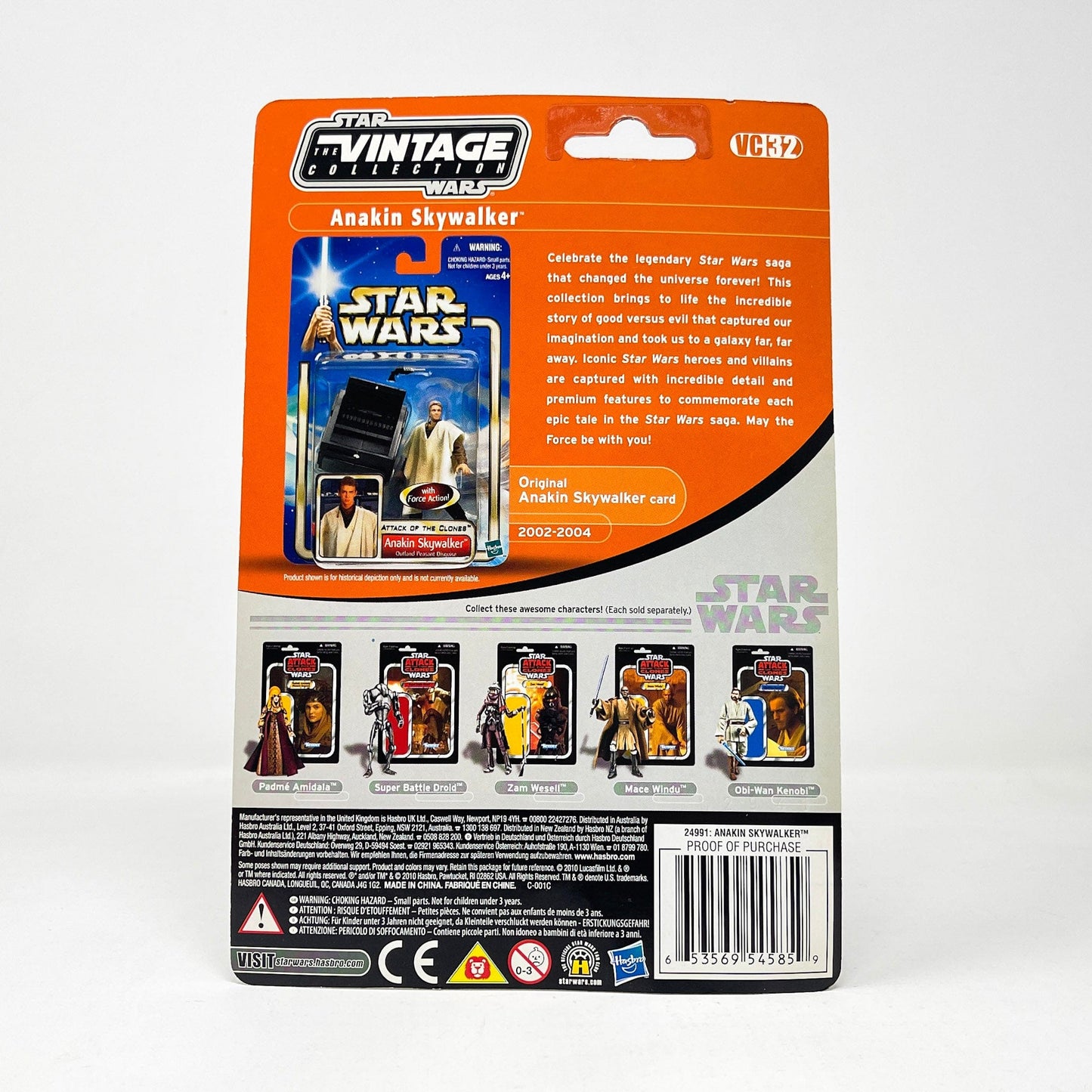 Vintage Hasbro Star Wars Modern MOC VC032 Anakin Skywalker - Peasant Disguise (2010) - The Vintage Collection Hasbro Star Wars