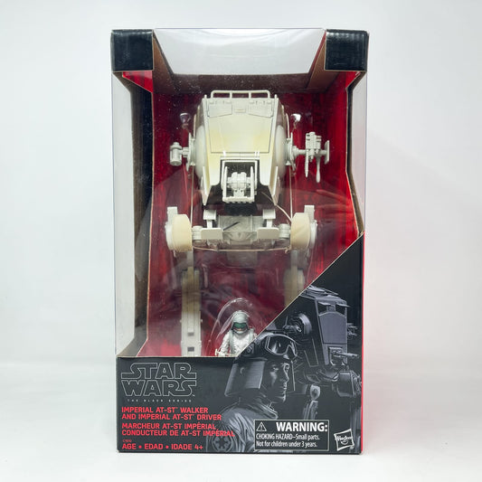 Vintage Hasbro Star Wars Modern Ships Imperial AT-ST Walker with Imperial AT-ST Driver - Hasbro Black Series 3.75" (2017)