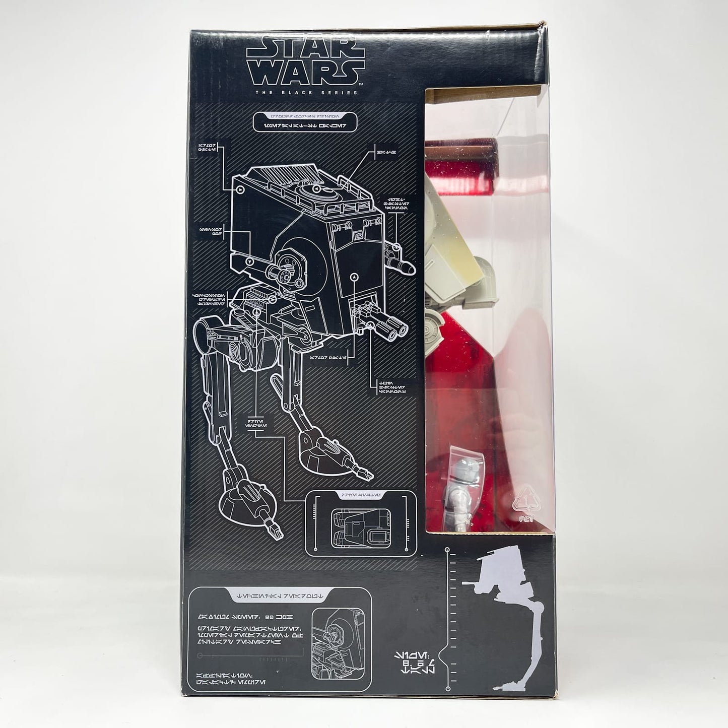 Vintage Hasbro Star Wars Modern Ships Imperial AT-ST Walker with Imperial AT-ST Driver - Hasbro Black Series 3.75" (2017)