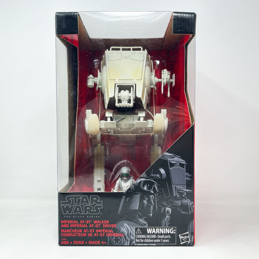 Vintage Hasbro Star Wars Modern Ships Imperial AT-ST Walker with Imperial AT-ST Driver - Hasbro Black Series 3.75" (2017)