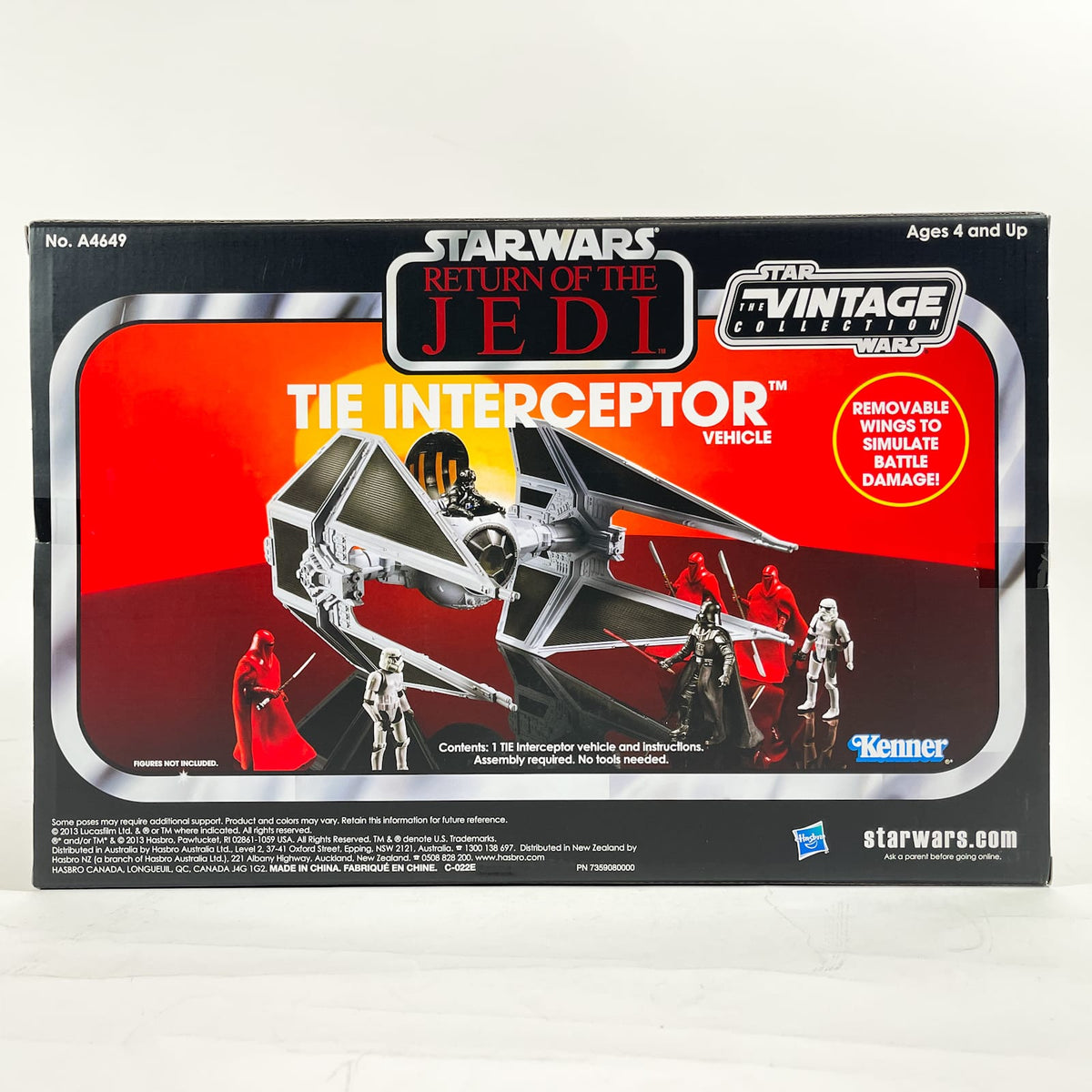 Vintage Hasbro Star Wars Modern Ships TIE Interceptor Vehicle - Hasbro The Vintage Collection Vehicle (2013)