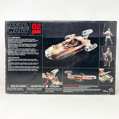 Vintage Hasbro Star Wars Modern Ships X-34 Landspeeder and Luke Skywalker - Black Series Figure Pack