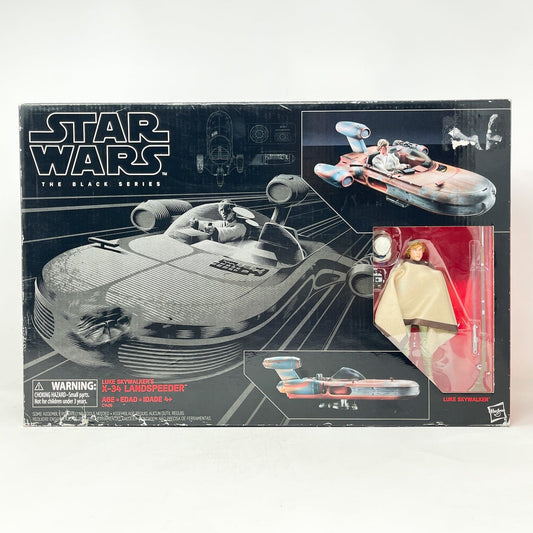 Vintage Hasbro Star Wars Modern Ships X-34 Landspeeder and Luke Skywalker - Black Series Figure Pack