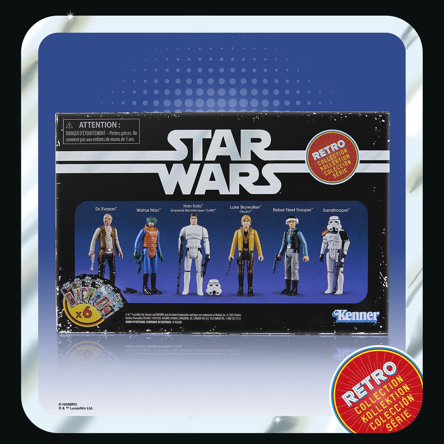 Vintage Hasbro Star Wars Pre-Order A New Hope 6-Pack (2025) - Retro Collection Hasbro Star Wars