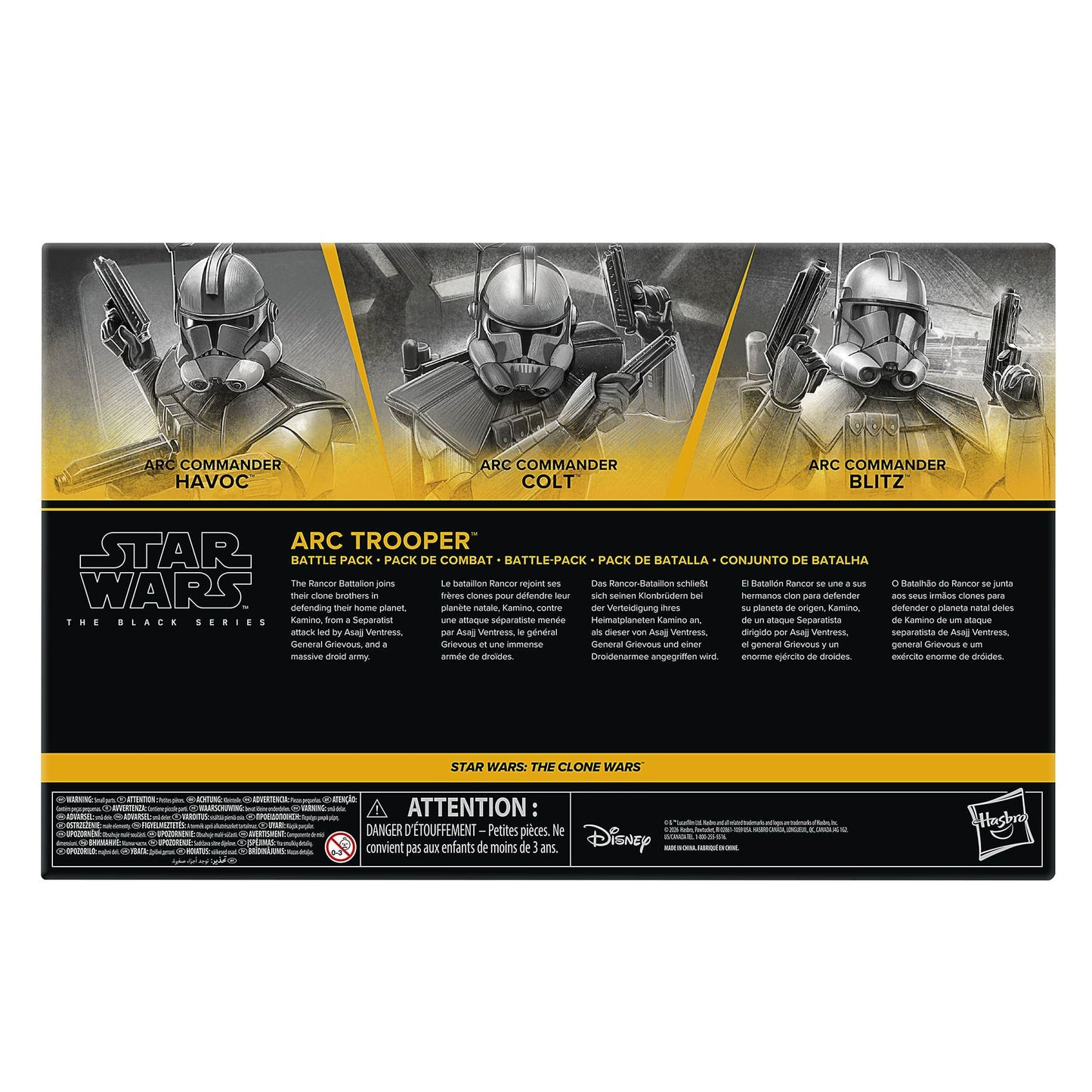 Vintage Hasbro Star Wars Pre-Order Pre-Order ARC Trooper Battle Pack (Havoc, Colt, Blitz) - Hasbro Black Series (2026)