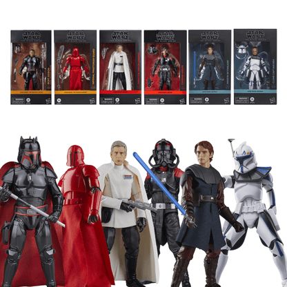 Vintage Hasbro Star Wars Pre-Order PRE-ORDER Black Series Bundle Deal: Series 3 - Action Figures Wave 2 - Case of 6